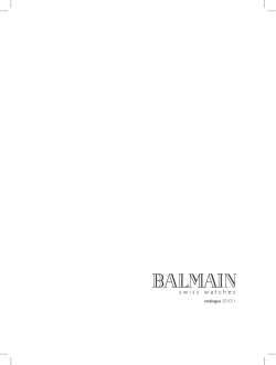catalogue 2010 / 1 - バルマン
