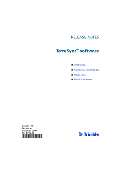 TerraSync 4.10 Release Notes.pdf - GeoPlane Services