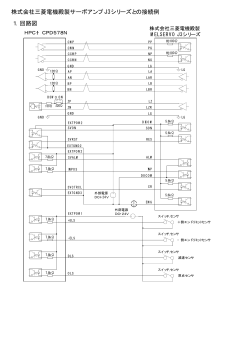 1．回路図 株式会社三菱電機殿製サーボアンプ J3シリーズとの接続例