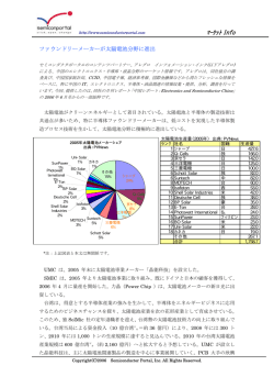 ﾏｰｹｯﾄ Info - セミコンポータル