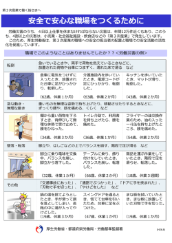 安全で安心な職場をつくるために