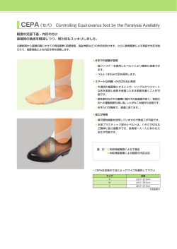 CEPA（セパ） Controlling Equinovarus foot by the Paralysis Availably