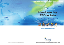 Handbook for ESD in Asia - ESD-J