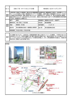 芝浦二丁目 スマートコミュニティ計画 - 建築研究所