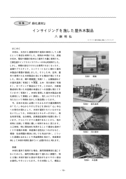 インサイジングを施した屋外木製品 - 林産試験場