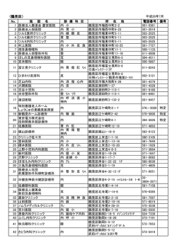 一般診療所名簿（鶴見区）