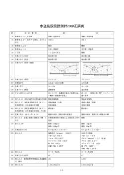 水道施設設計指針2000正誤表 - 日本水道協会