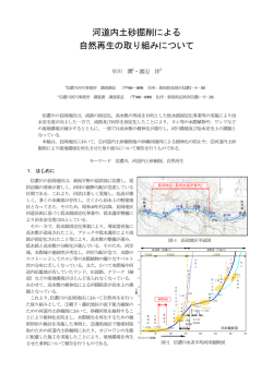 河道内土砂掘削による 自然再生の取り組みについて