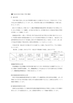 24年3月 補正予算の概要（PDF 232KB） - 平塚市