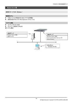 - 6 - Windows Server 編 WEB サーバ（ IIS / Windows ） 業務モデル