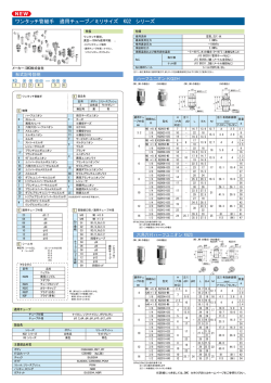 ワンタッチ管継手 適用チューブ／ミリサイズ KQ2 シリーズ