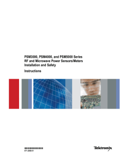 PSM3000, PSM4000, and PSM5000 Series RF  - AFC Ingenieros