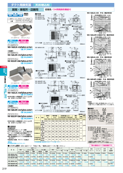 三菱換気扇カタログ219ページ（PDF） - 低価格販売専門店