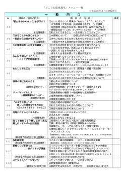 講座メニュー（一般向け）（PDF：178KB） - 郡山市