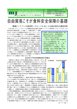 自由貿易こそが食料安全保障の基礎 - 三菱商事アグリサービス