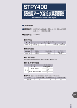STPY400 配管用アーク溶接炭素鋼鋼管