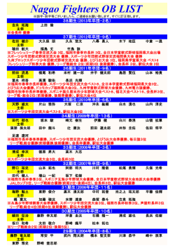 Nagao Fighters OB LIST