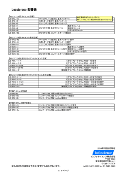Logstorage 型番表