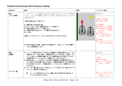 Festika Circuit Group 2014 Penarty Catalog - フェスティカサーキット栃木