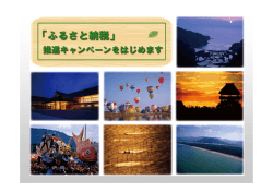 「ふるさと納税」推進キャンペーンをはじめます（PDFファイル） - 佐賀県知事
