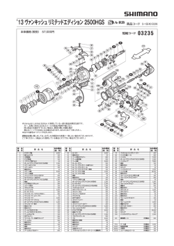 13 ヴァンキッシュ リミテッドエディション 2500HGS