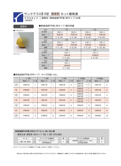 サンクテラスⅡ R型 関東間 セット価格表 - LIXIL