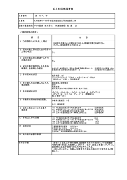 低入札価格調査表 - 会津若松市
