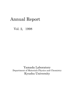 Annual Report - 山田研究室