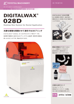 カタログ(3DPrinter DWS).pdf - 株式会社豊通マシナリー