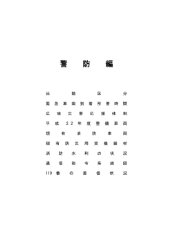 警 防 編 - 田川地区消防本部