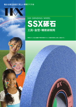 SSX砥石：工具・金型・精密研削用