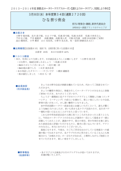ひなまつり例会・IM直会