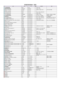評価研修室機材覧表