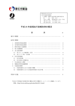 概況版 - 厚生労働省