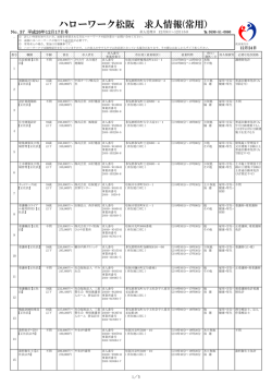 一般求人をご希望の方(358KB)(PDF文書) - 松阪市