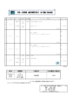 フィリピン航空直行便で行くセブ島3泊4日2015-1月～3月