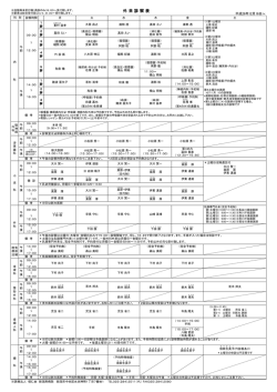 外来診察表はこちらです。 - 新潟南病院