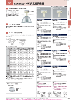 高天井用ホルダ HID安定器装備型