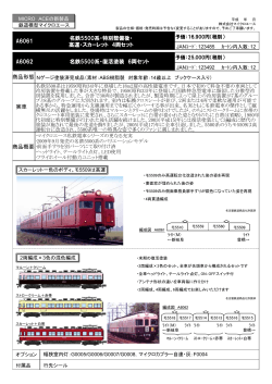 名鉄5500系・特別整備後・高運・スカーレット 4両セット - マイクロエース