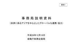 （決済に係るアジアを中心としたグローバルな連携・協力）（PDF - 金融庁