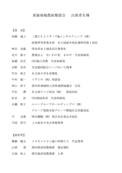 出席者名簿（PDF：63KB）
