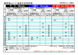 箱根登山バス通過予定時刻表