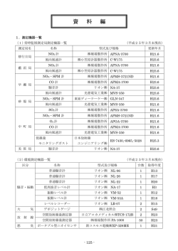 （測定機器一覧） [PDFファイル／82KB]