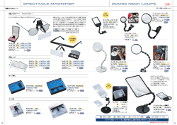 双眼メガネルーペ SPECTACLE MAGNIFIER グースネックルーペ