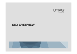 SRXシリーズ 概要 - Juniper Networks