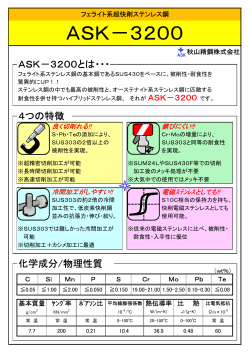 ASK－3200 - 秋山製鋼株式会社