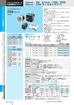 42mm・3W 61mm・10W・20W