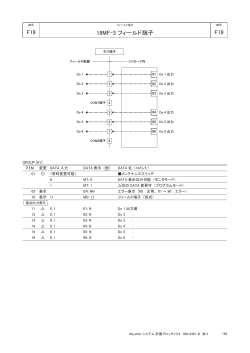 F19 18MF-3 フィールド端子 F19 - M-System