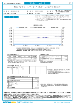 USバンクローンファンド（為替ヘッジあり）2014-07