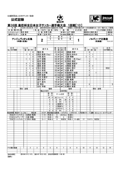 公式記録 - 日本サッカー協会
